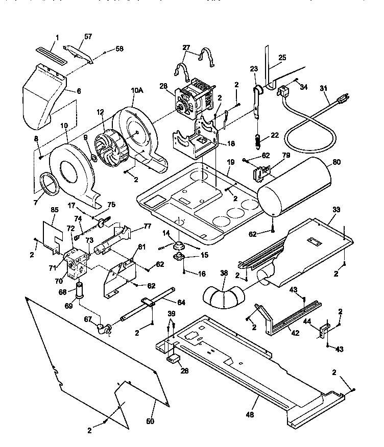 Blower and base