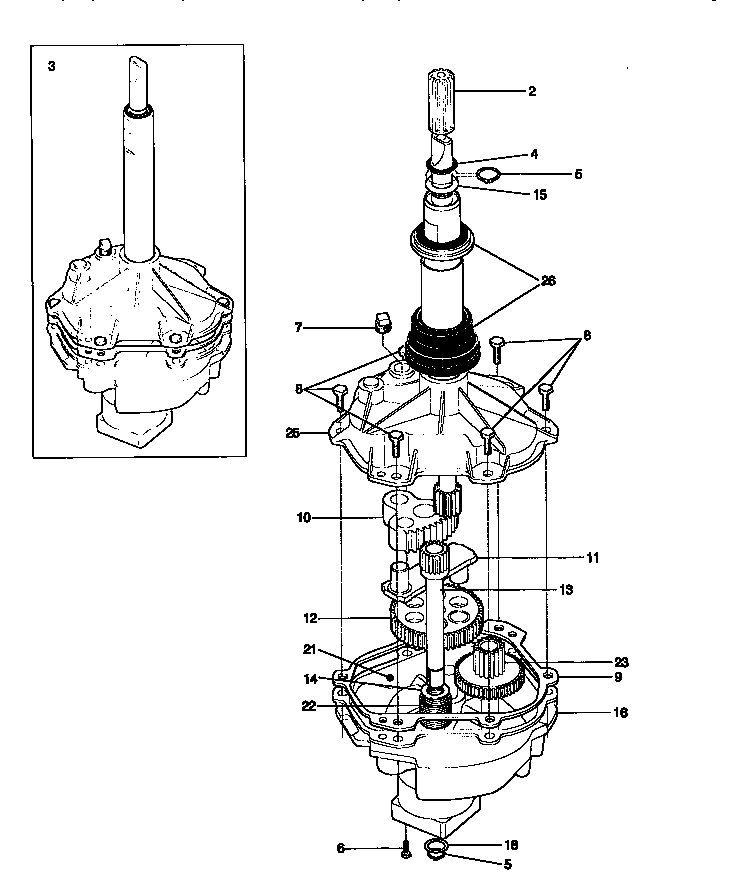 Gearcase/transmission
