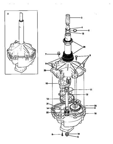 Gearcase/transmission