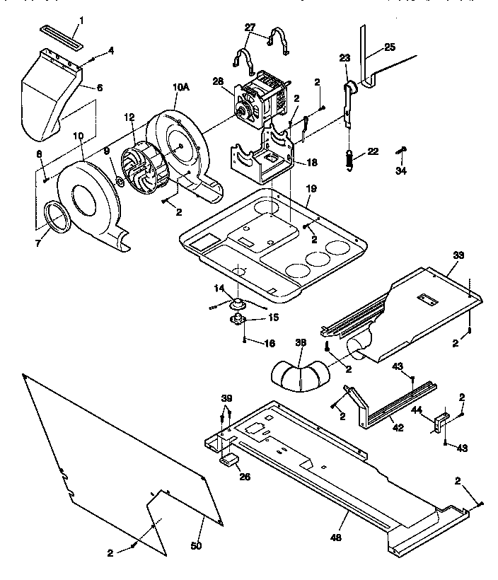 Blower and base