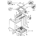 Kenmore 41798702890 top and cabinet diagram