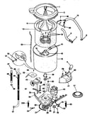 Tub, basket, and agitator
