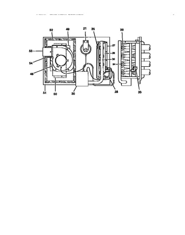Gas heat section