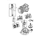 Briggs & Stratton 28N707-1135-E1 crankshaft, piston and dipstick diagram