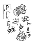 Crankshaft, piston and dipstick
