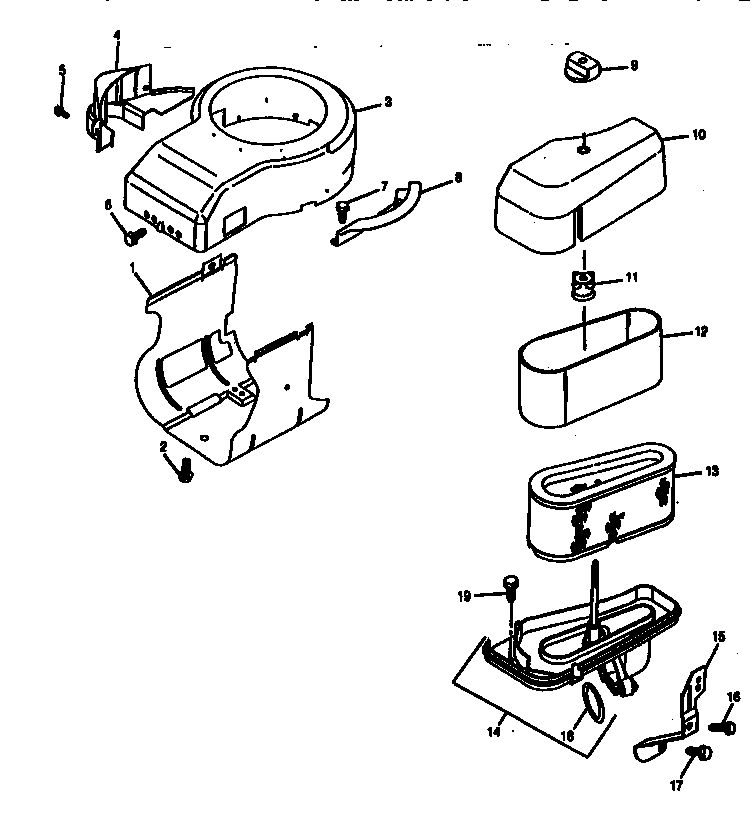 Engine shroud/air cleaner