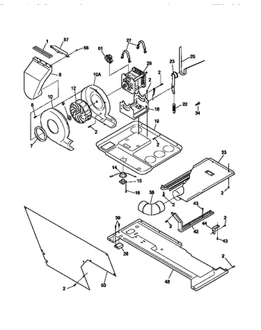 Motor/blower/thermostat