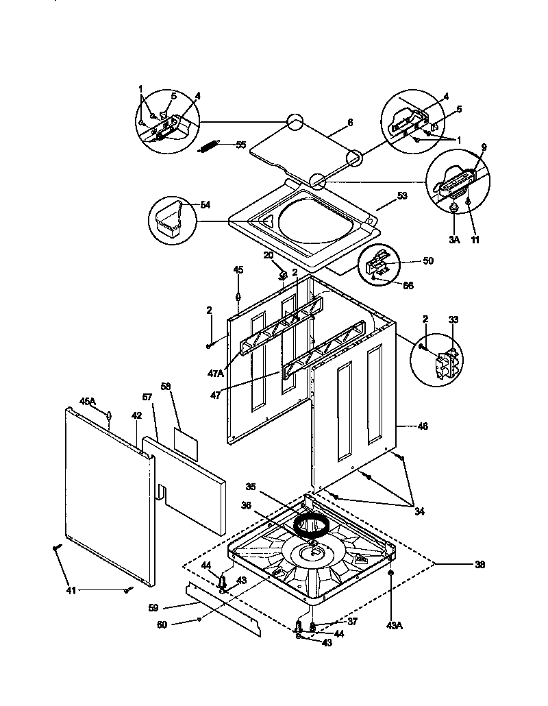 Washer cabinet
