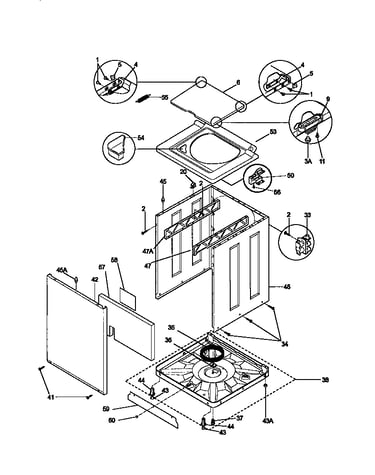 Washer cabinet
