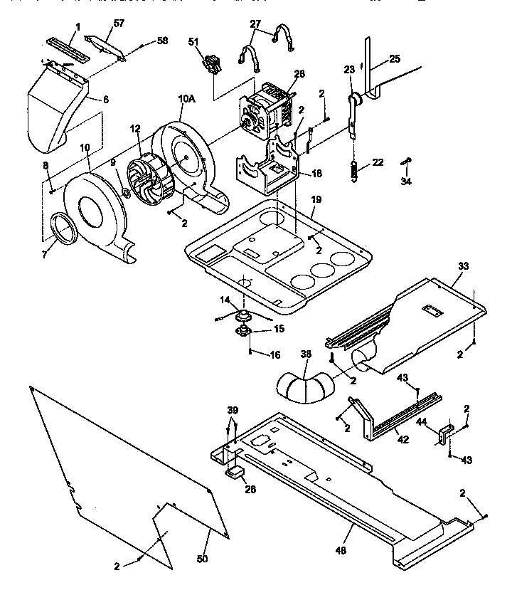 Blower and base