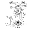 Kenmore 41798804890 top and cabinet diagram