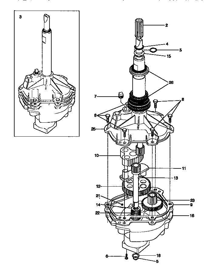 Gearcase/transmission