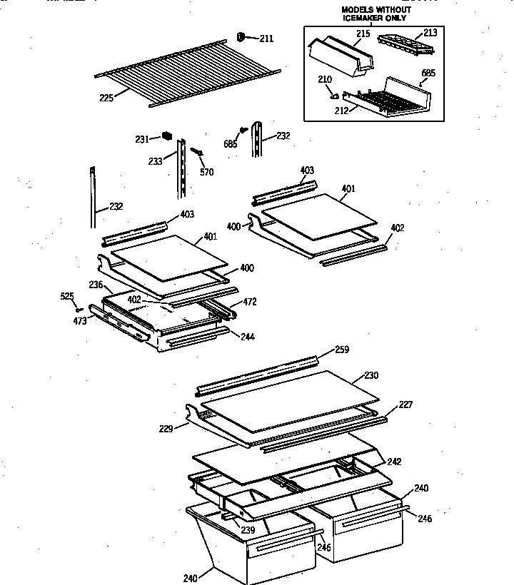 Shelf parts