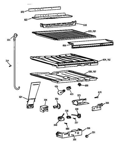 Compartment separator parts