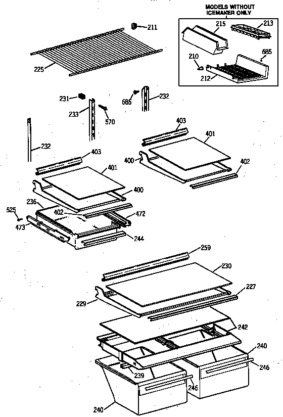 Shelf parts