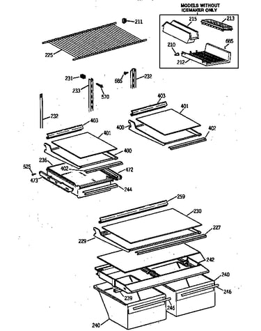 Shelf parts