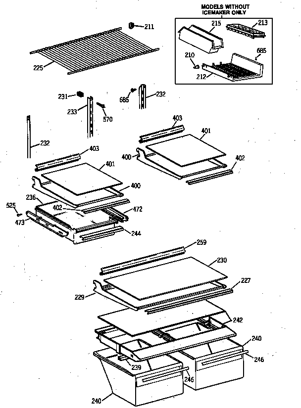 Shelf parts