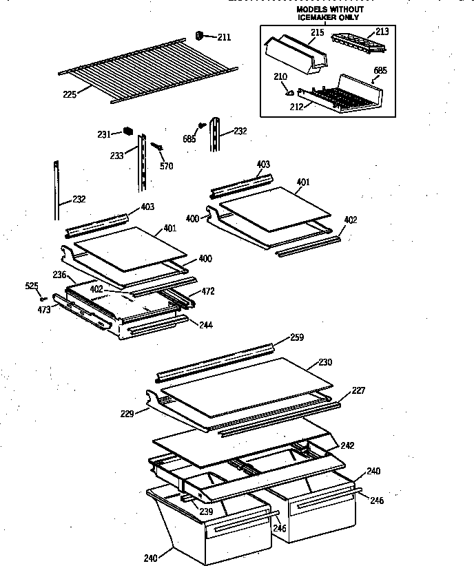 Shelf parts
