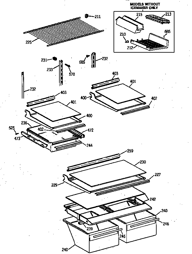 Shelf parts