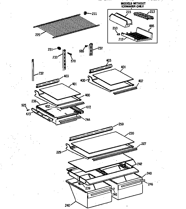 Shelf parts