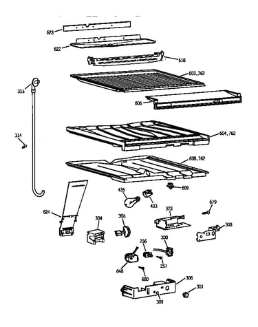 Compartment separator parts