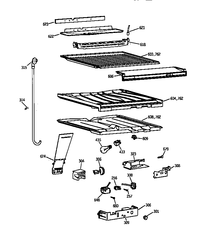 COMPARTMENT SEPARATOR PARTS