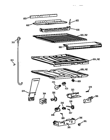 Compartment separator parts