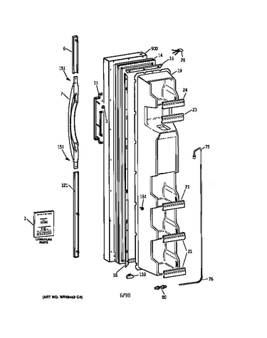 Freezer door