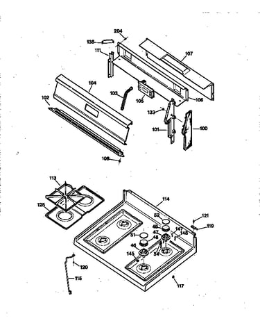 Control panel & cooktop