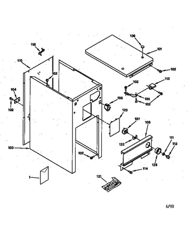 Cabinet & control parts