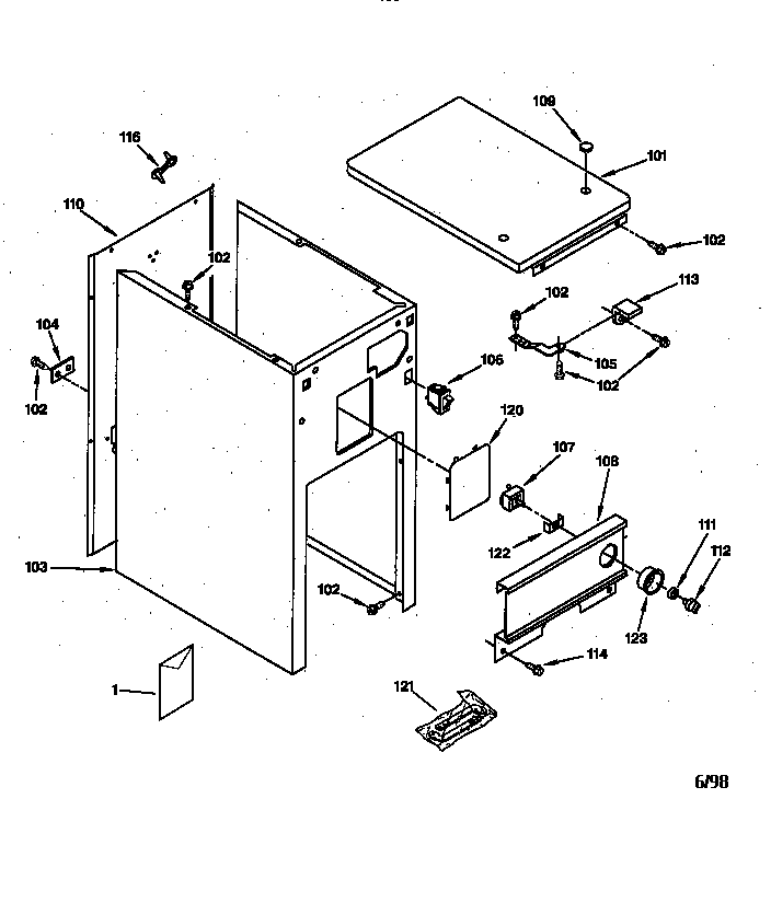 Cabinet & control parts