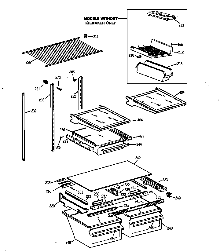 Shelf parts