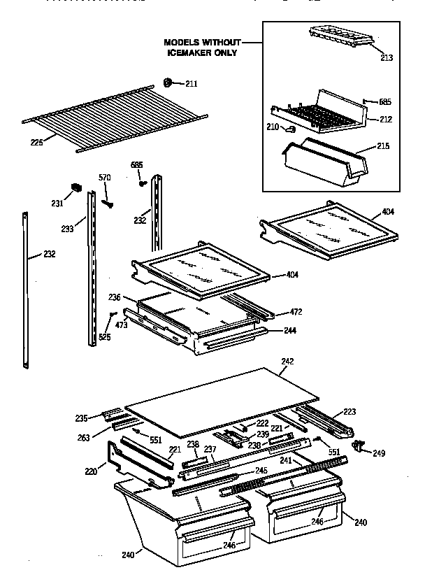 Shelf parts