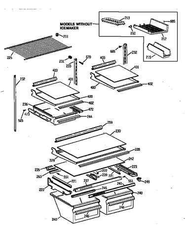 Shelf parts
