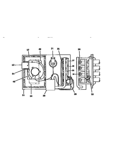 Gas heat section