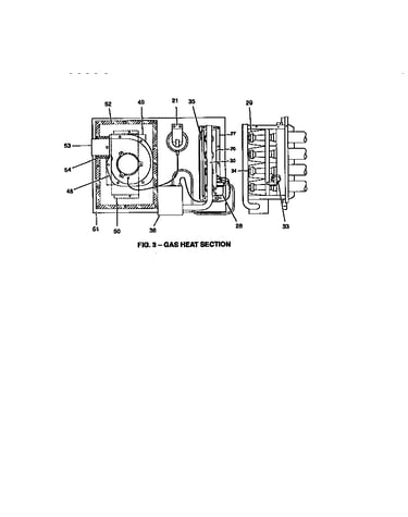 Gas heat section