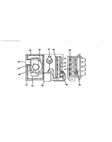 Gas heat section