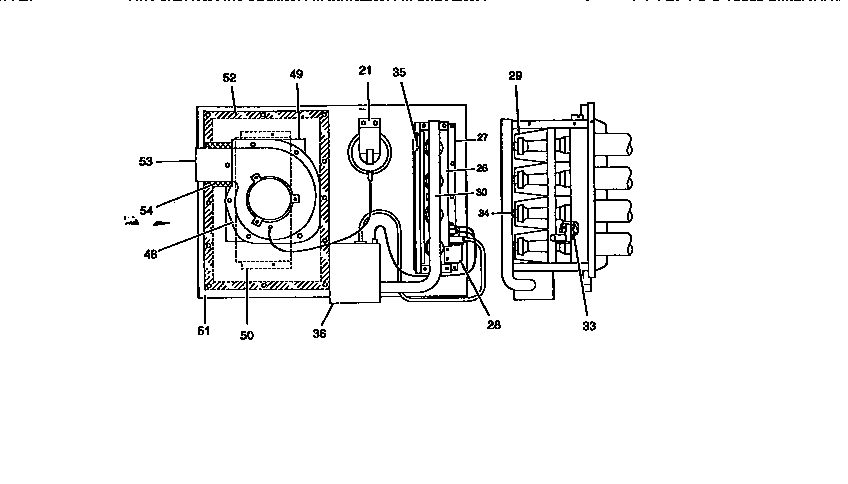 Gas heat section