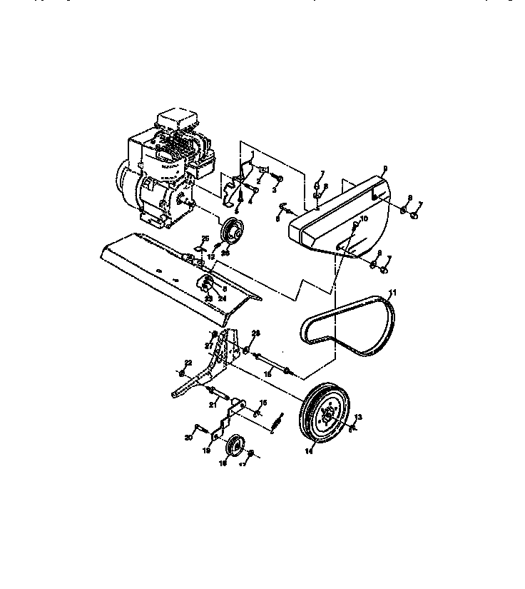Belt guard and pulley assembly