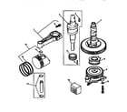 Briggs & Stratton 351777-1114-A1 crankshaft and piston diagram