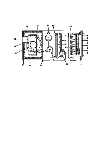 Gas heat section