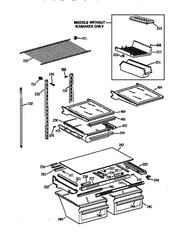 Shelf parts