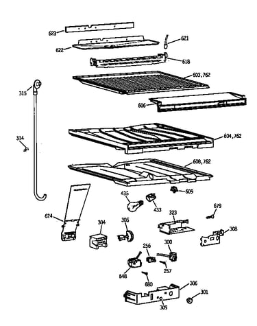 Compartment separator parts