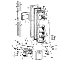 GE TFX25CRBAAA freezer door diagram