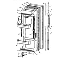 GE TFX25CRBAAA fresh food door diagram