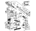 GE TFX25CRBAAA freezer section diagram