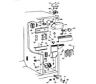 GE TFX25CRBAAA fresh food section diagram