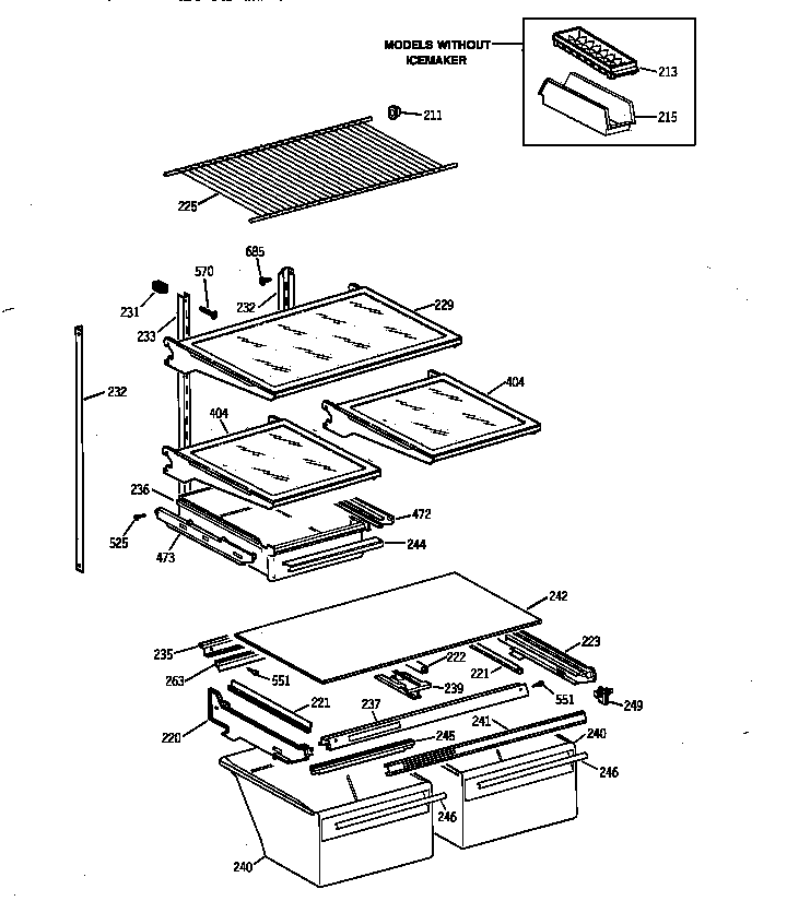 Shelf parts