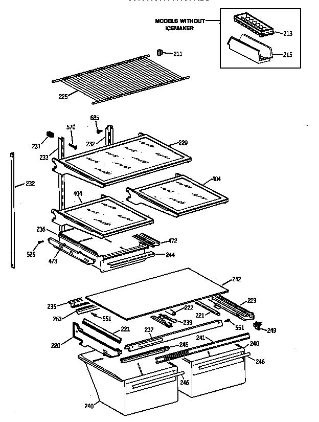 Shelf parts