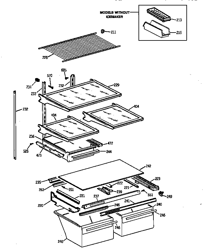 Shelf parts